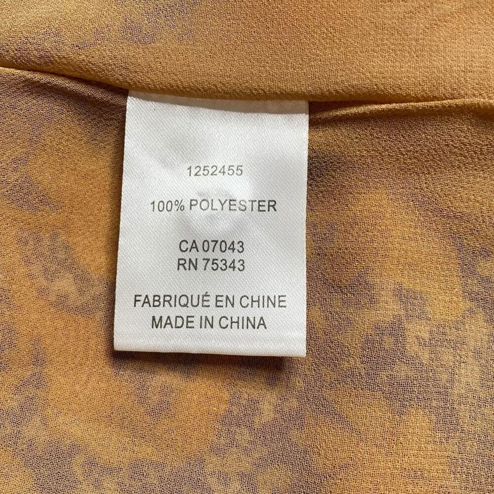 cupcakes & cashmere Floral Halter Top Large Gold Metallic Purple Size Large Boho - Picture 4 of 15